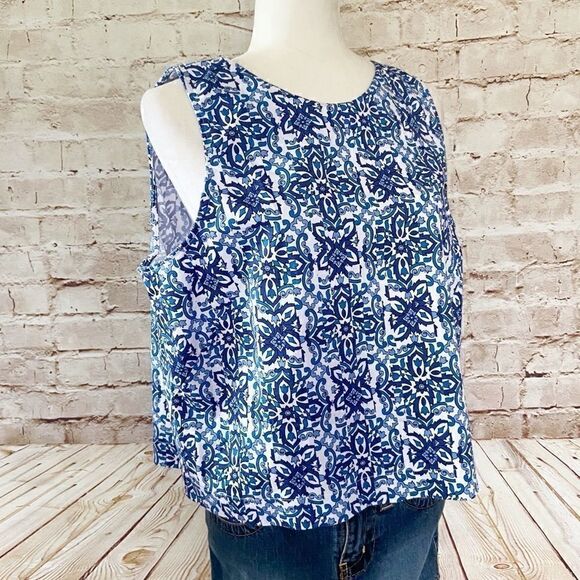 MILLY design nation sleeveless cotton top - Picture 1 of 5